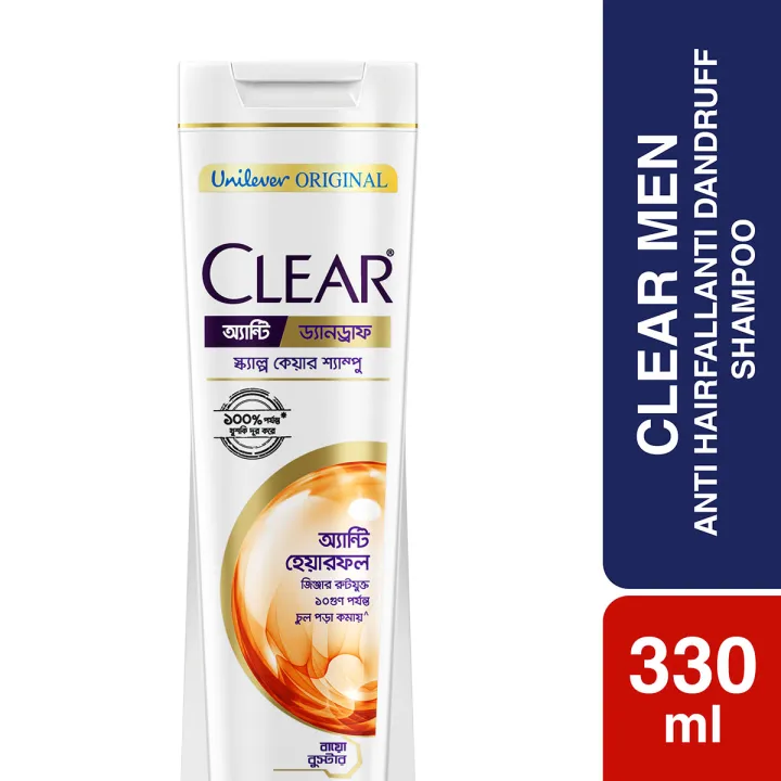 Clear Anti Dandruff Anti Hair Fall Shampoo – 330ml